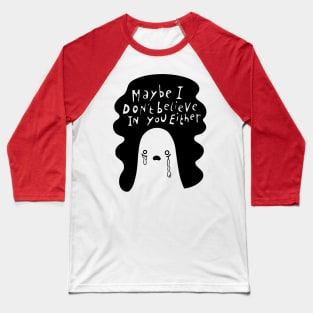 Skeptical Ghost Baseball T-Shirt